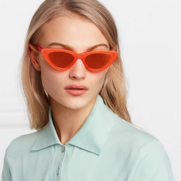 Adam Selman x Le Specs Luxe Lolita 49mm Cat Eye Sunglasses - Picture 7 of 7